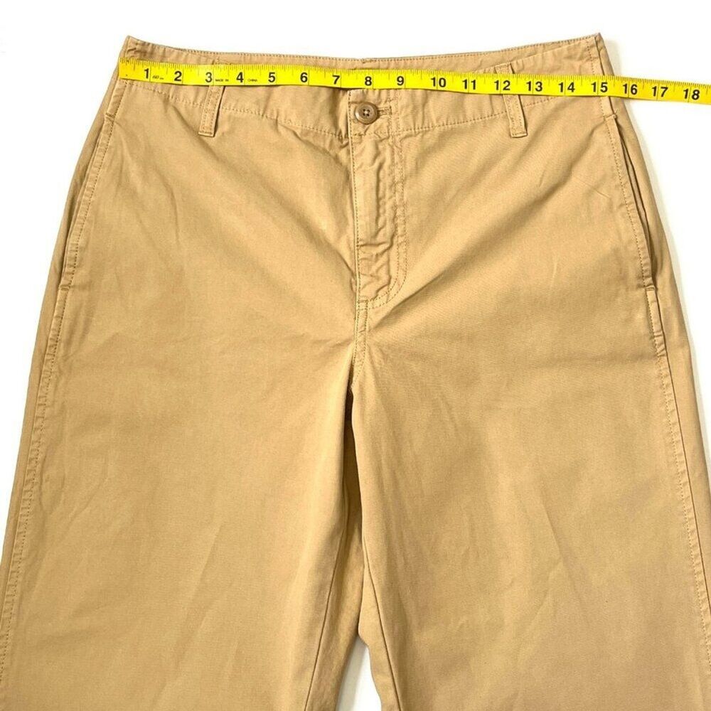 J.Crew Straight Leg Chino Pants Tan Neutral Minimalist Cotton Womens Sz 27 - Picture 8 of 12